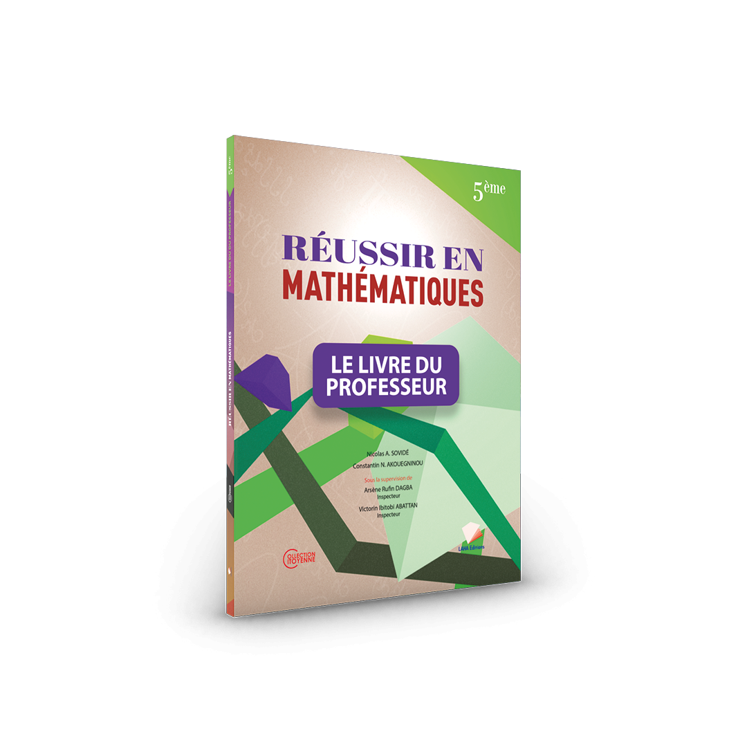 Couverture de Réussir en Mathématiques - 5ème (Livre du professeur)
