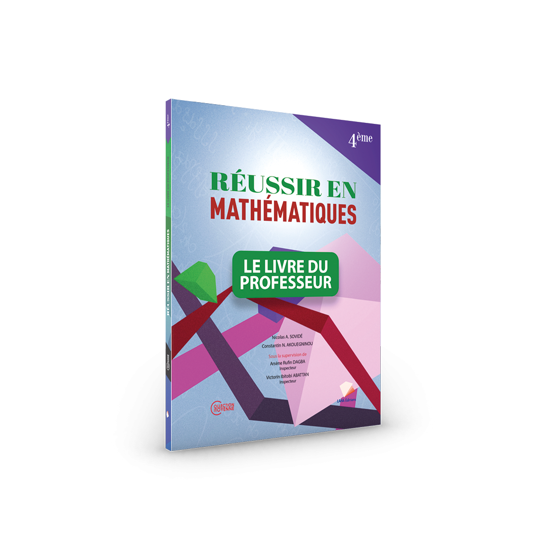 Couverture de Réussir en Mathématiques - 4ème (Livre du professeur)
