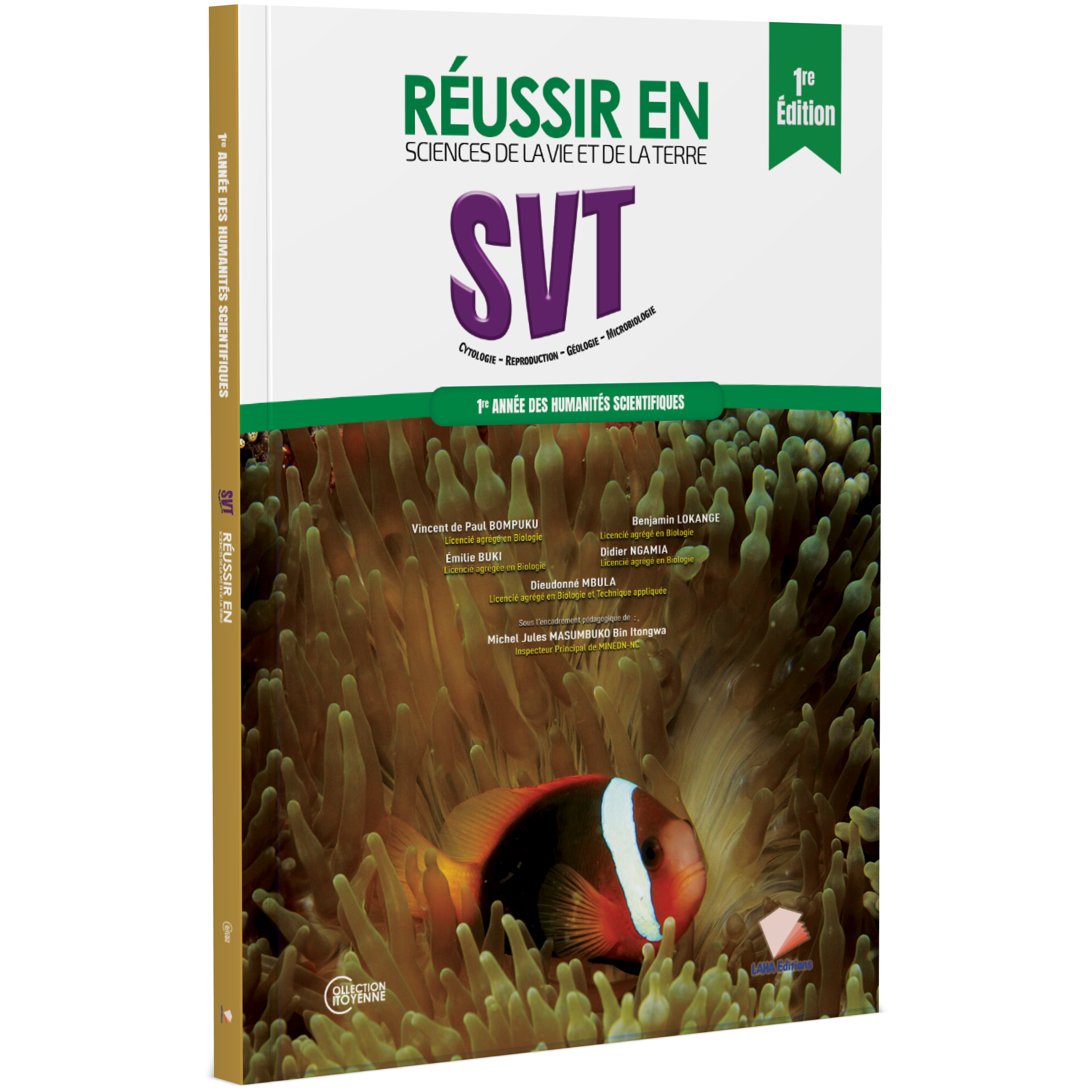 Couverture de Réussir en SVT - 1ère Année Hum (Manuel)