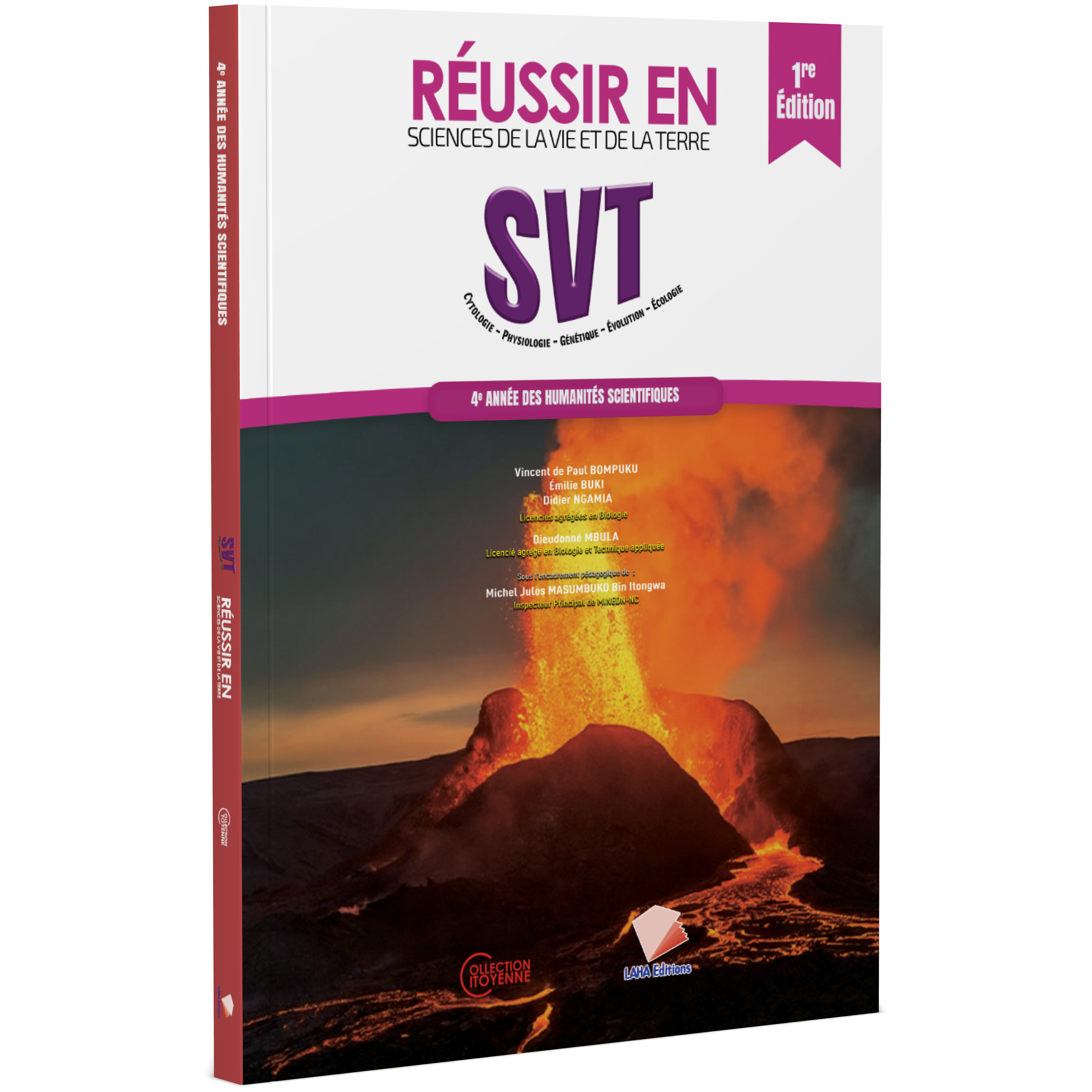 Couverture de Réussir en SVT - 4ème Année Hum (Manuel)