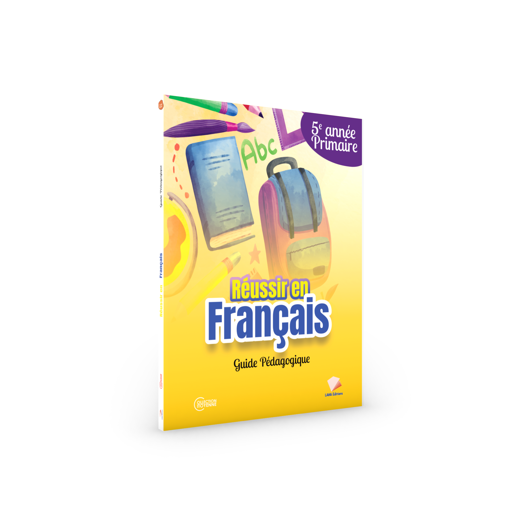 Couverture de Réussir en Français - 5ème Primaire (Guide pédagogique)